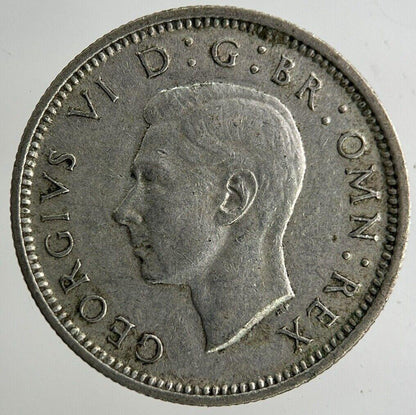 1945 George VI Sixpence Silver Coin | Fine Collectable Grade
