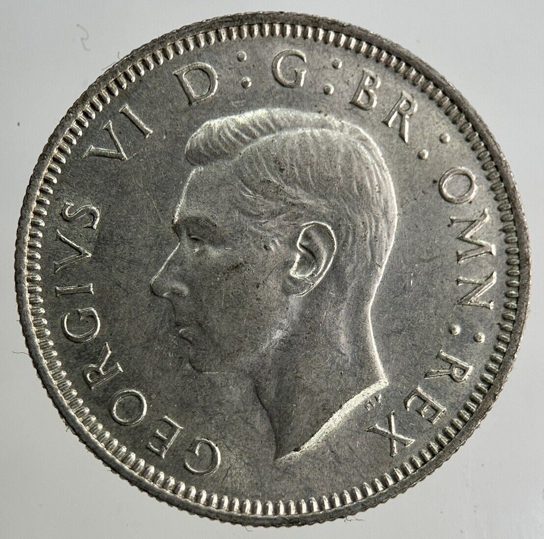 1945 George VI Shilling Silver Coin | Very High Grade