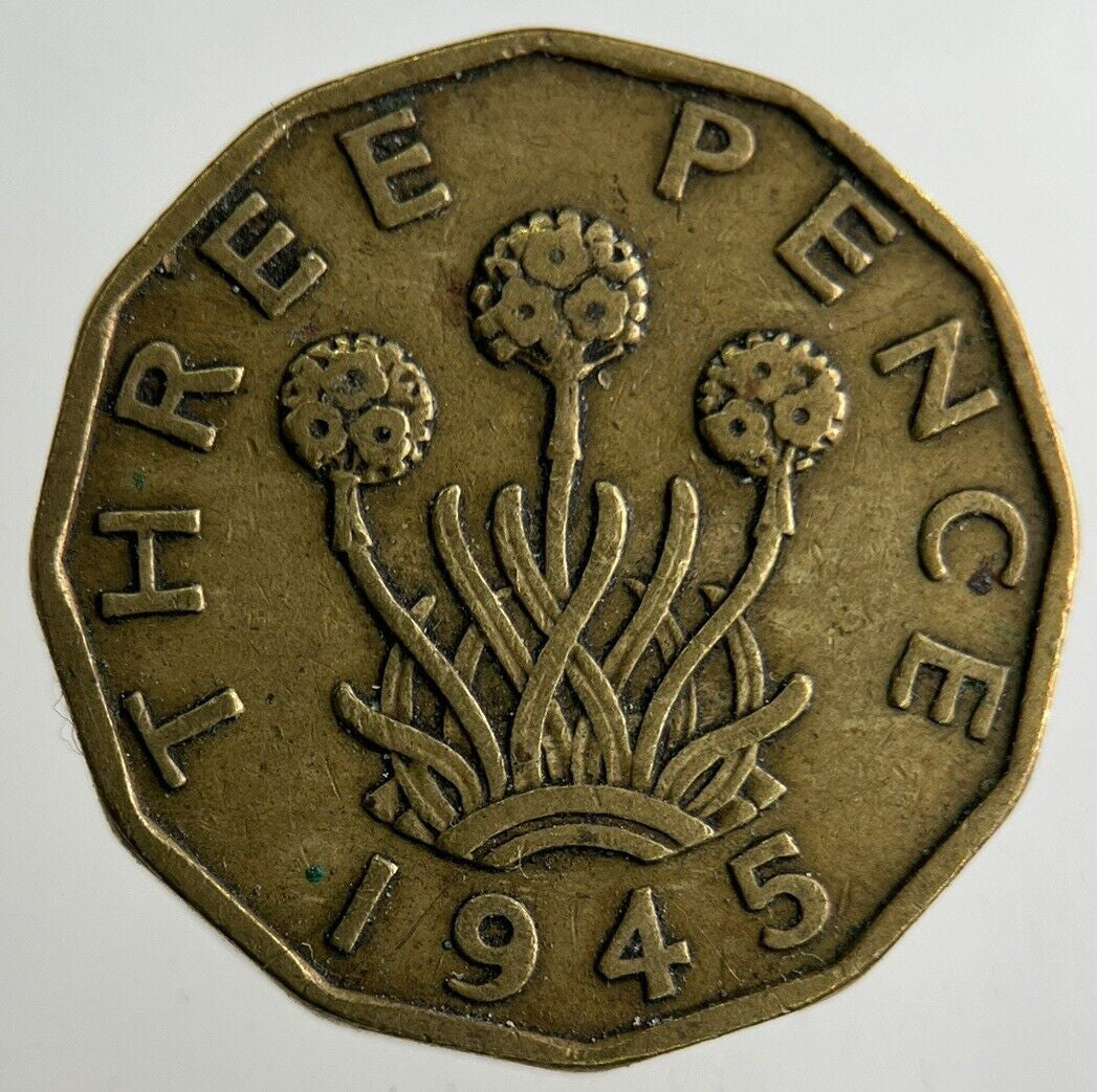 1945 George VI Threepence Coin | Fine Collectable Grade