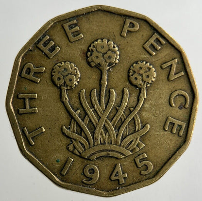 1945 George VI Threepence Coin | Fine Collectable Grade