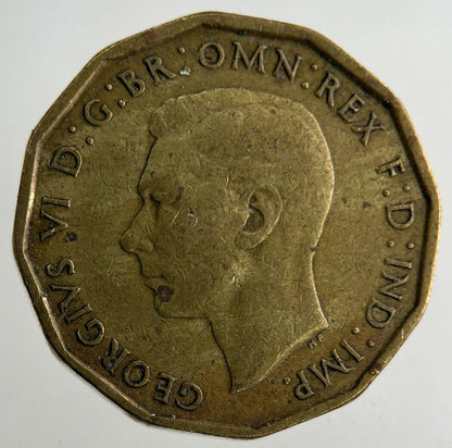 1945 George VI Threepence Coin | Fine Collectable Grade