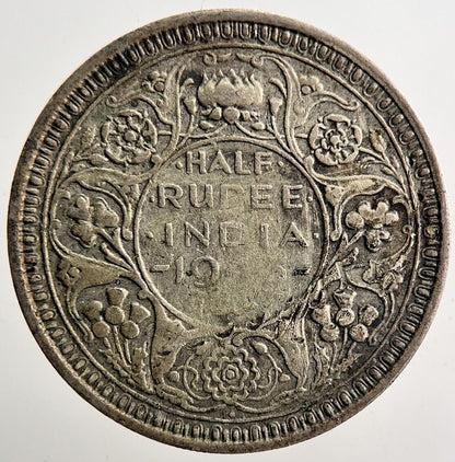 1945 India 1/2 Half Rupee Silver Coin | Collectable Grade | a3501