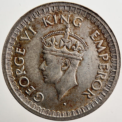1945 India 1/2 Half Rupee Silver Coin | Very High Grade | a3498
