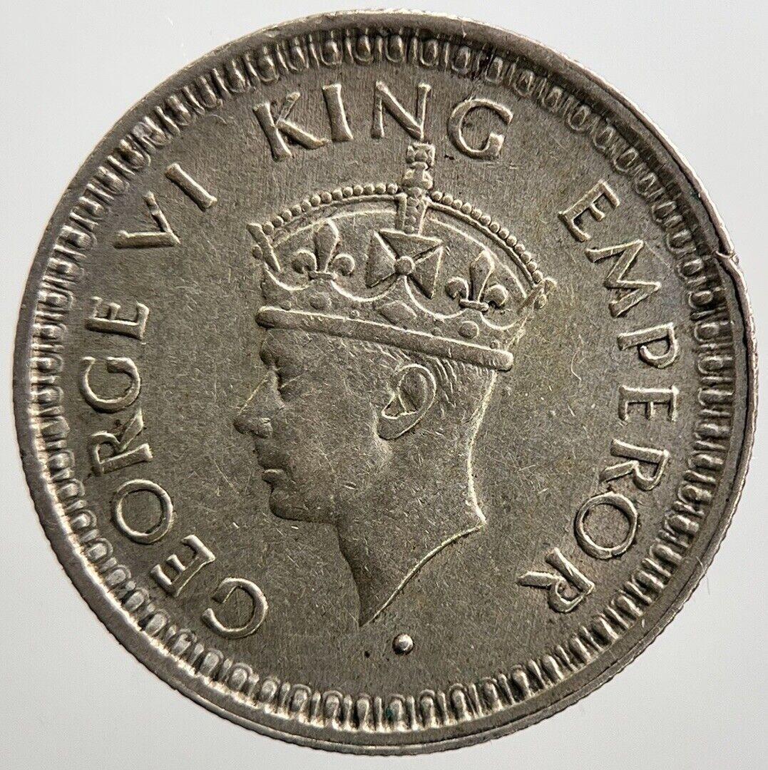 1945 India 1/4 Quarter Rupee Silver Coin | Very High Grade | a2716