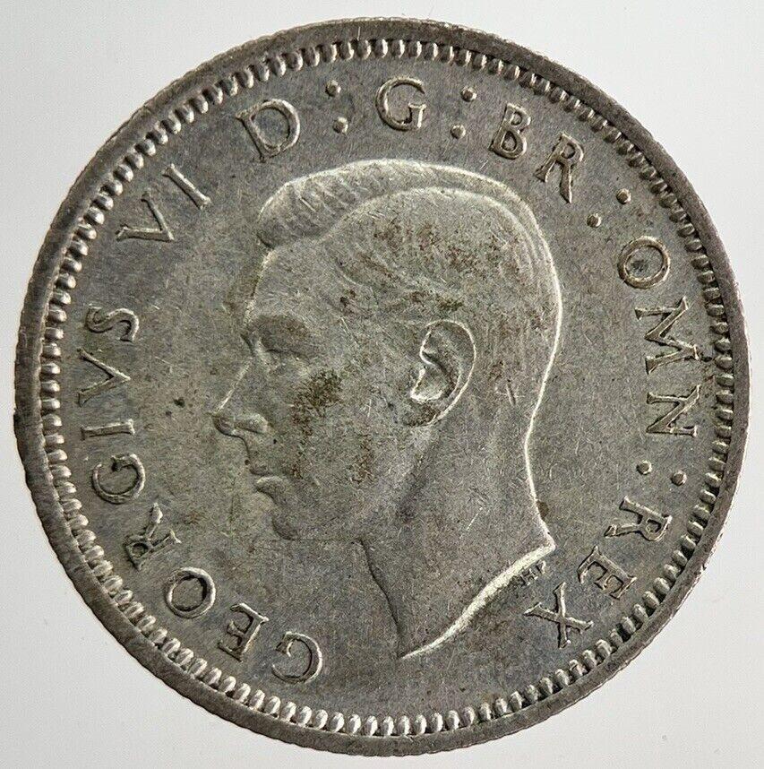 1945 George VI Sixpence Silver Coin | Very High Grade | a9143