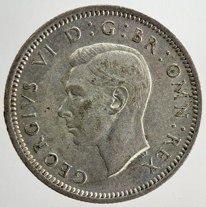 1945 George VI Sixpence Silver Coin | Very High Grade | a9143