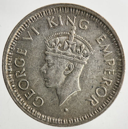 1945 India 1/4 Quarter Rupee Silver Coin | Very High Grade