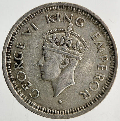 1945 India 1/4 Quarter Rupee Silver Coin | Very High Grade