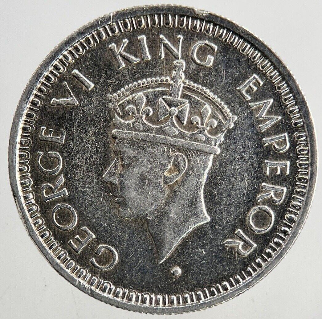 1945 India 1/4 Quarter Rupee Silver Coin | Fine Collectable Grade