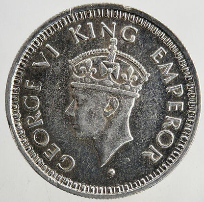 1945 India 1/4 Quarter Rupee Silver Coin | Fine Collectable Grade