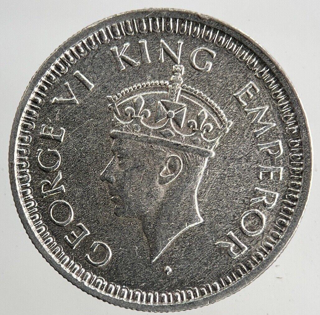 1945 India 1/4 Quarter Rupee Silver Coin | Fine Collectable Grade