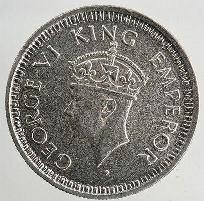 1945 India 1/4 Quarter Rupee Silver Coin | Fine Collectable Grade