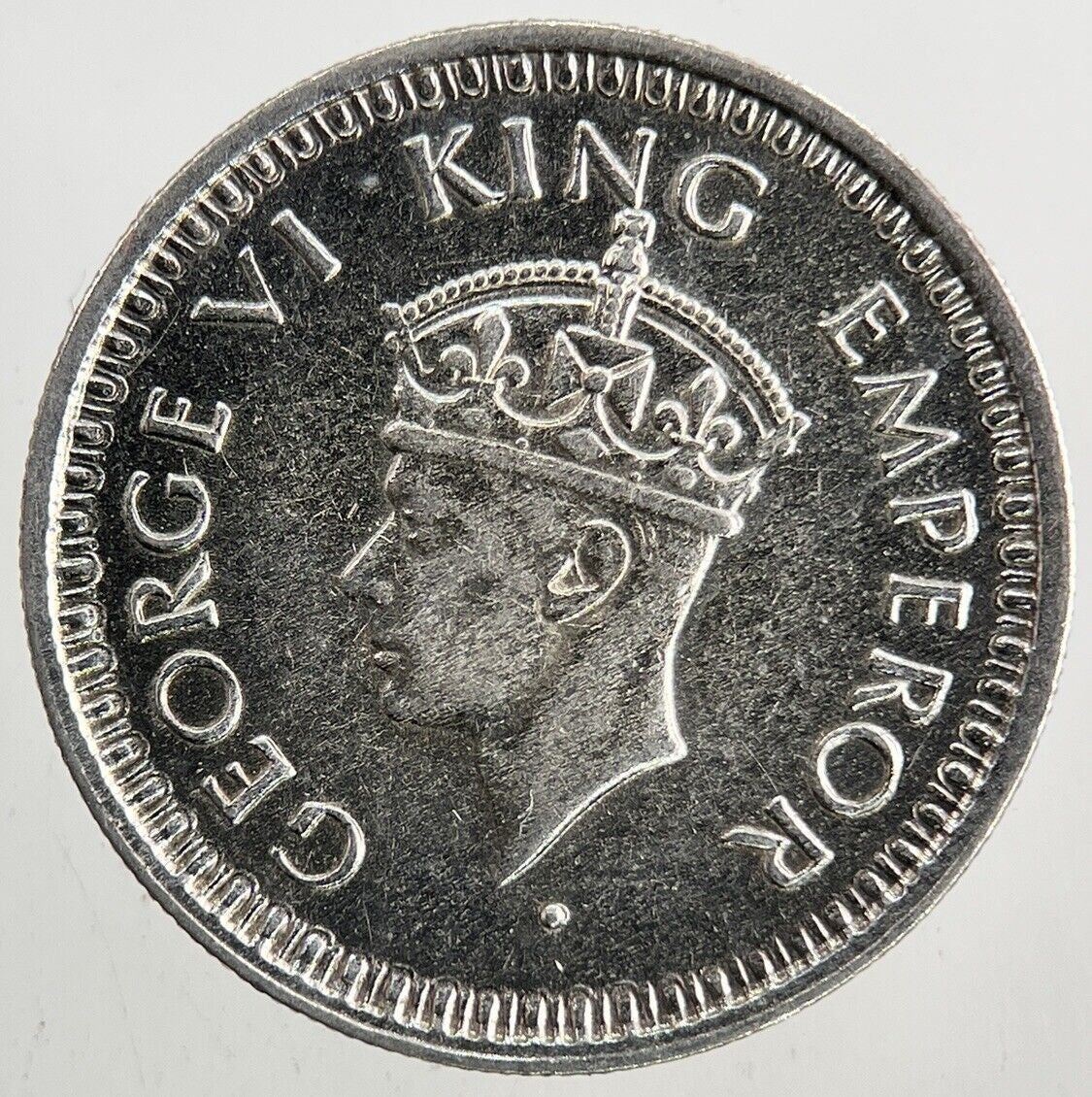 1945 India 1/4 Quarter Rupee Silver Coin | Fine Collectable Grade