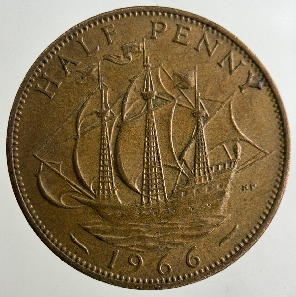 1966 Elizabeth II 2nd Half-Penny Coin | Fine Collectable Grade