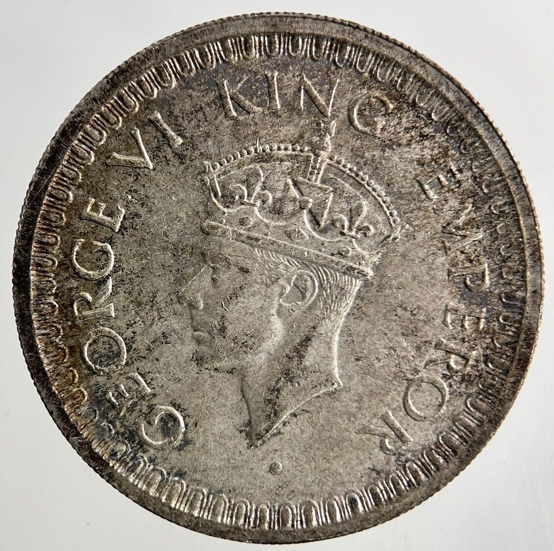 1945 India 1/2 Half Rupee Silver Coin | Very High Grade