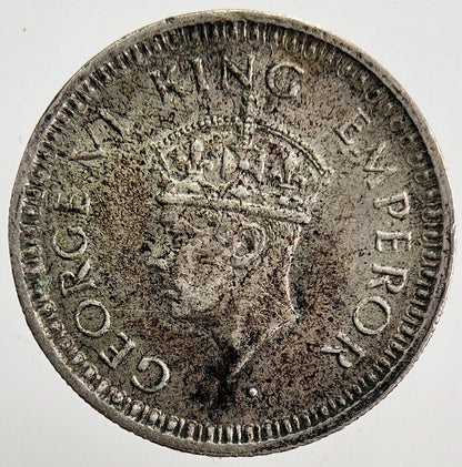 1945 Indian 1/4 Quarter Rupee Silver Coin | Very High Grade | a3996