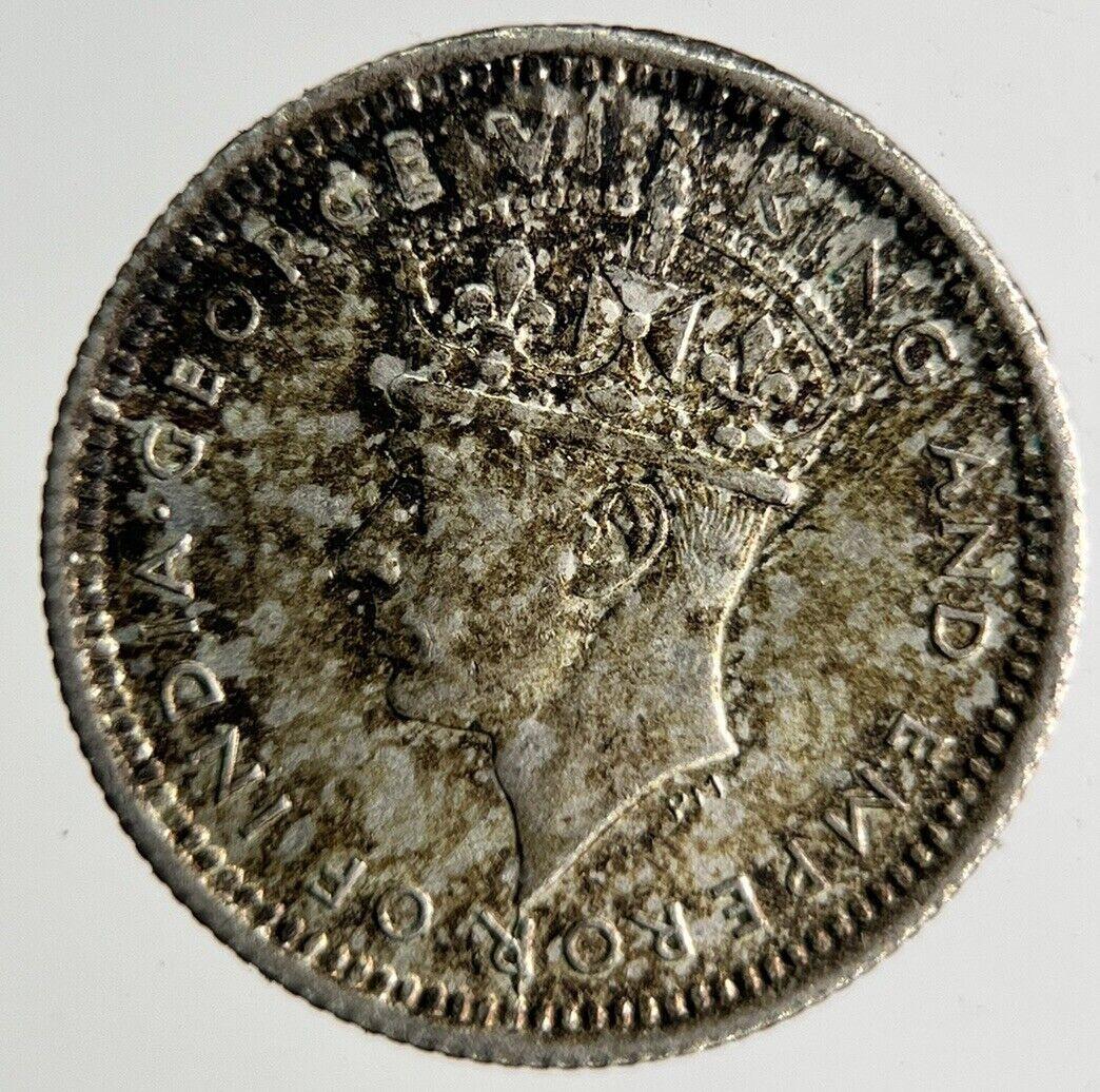 1945 Malaya Settlement Straits 5 Cents Silver Coin | Fine Collectable Grade