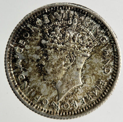 1945 Malaya Settlement Straits 5 Cents Silver Coin | Fine Collectable Grade