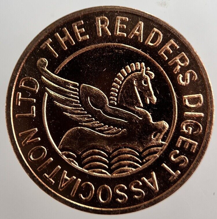 1945 Readers Digest Half-Penny Token Coin | Collectable Grade | a311