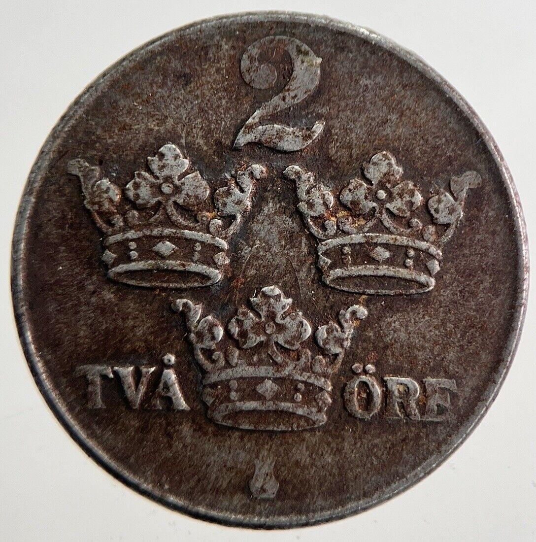 1945 Sweden 2 Ore Coin | Very High Grade | a4875