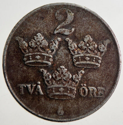 1945 Sweden 2 Ore Coin | Very High Grade | a4875