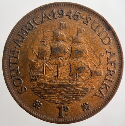 1945 South Africa Penny Coin | Collectable Grade | a694