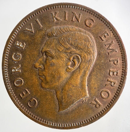 1945 New Zealand One Penny Coin | Fine Collectable Grade