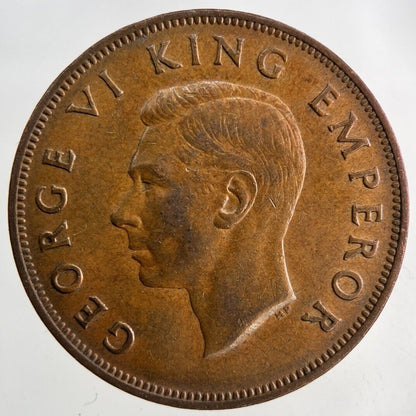 1945 New Zealand One Penny Coin | Very High Grade