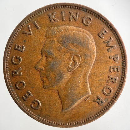 1945 New Zealand One Penny Coin | Fine Collectable Grade