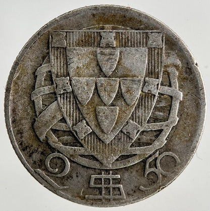 1945 Portugal 2.5 Escudos Silver Coin | Collectable Grade