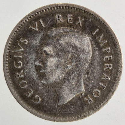 1945 South Africa Threepence Silver Coin | Very High Grade