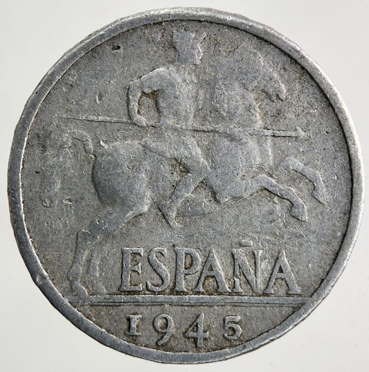 1945 Spain 10 Cents Centimos Coin | Collectable Grade