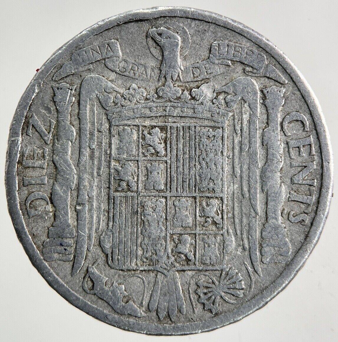 1945 Spain 10 Cents Centimos Coin | Collectable Grade