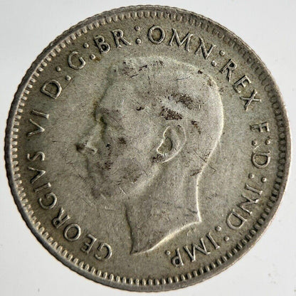 1946 Australia Sixpence Silver Coin | Fine Collectable Grade