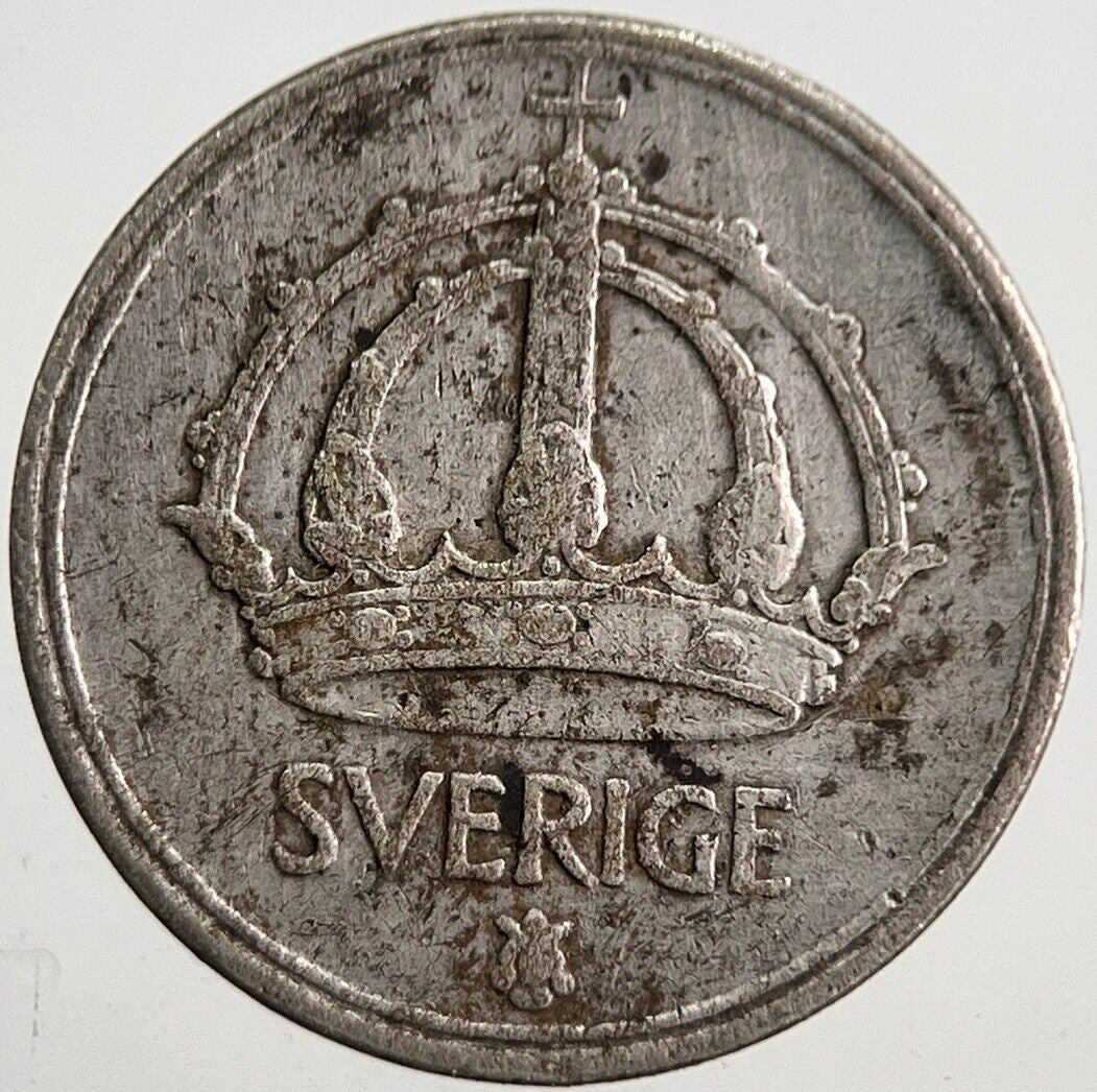 1945-G Sweden 10 Ore Silver Coin | Collectable Grade | a7828