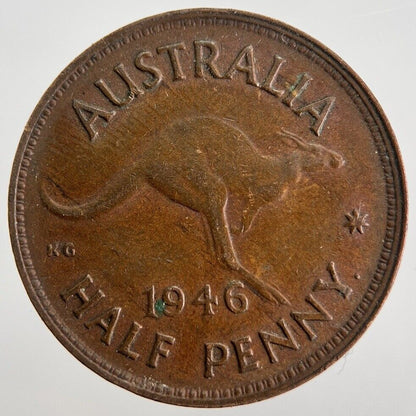 1946 Australia Half-Penny Coin | Fine Collectable Grade | a7154