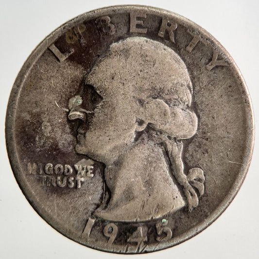 1945 US USA Quarter Dollar Silver Coin | Collectable Grade