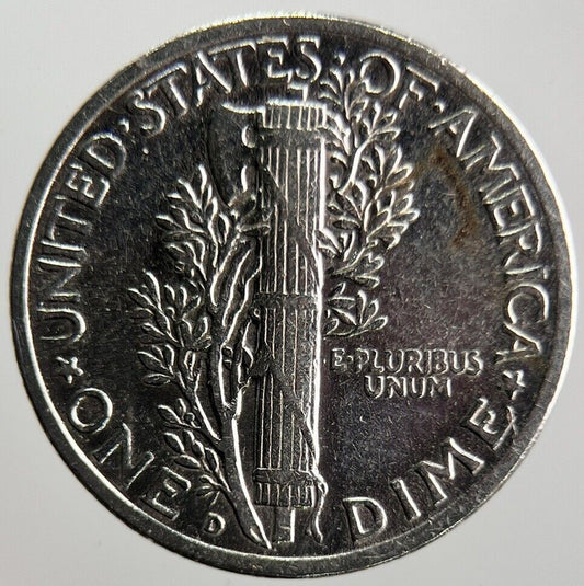 1945-D US USA Mercury Dime Silver Coin | Collectable Grade | a4082