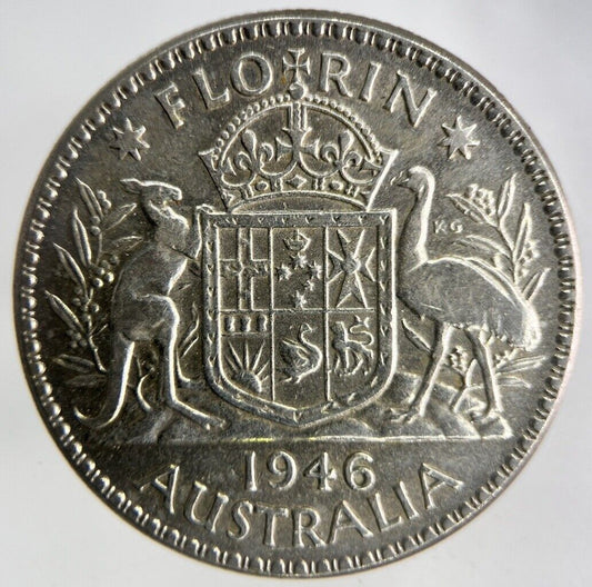 1946 Australia Florin Silver Coin | Collectable Grade