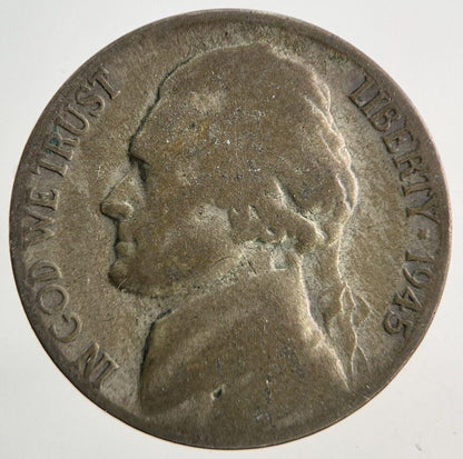 1945-S US USA Jefferson War Nickel Silver Coin | Collectable Grade
