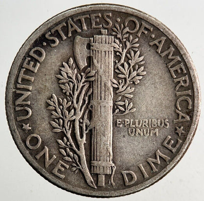 1945 US USA Mercury One Dime Silver Coin | Fine Collectable Grade