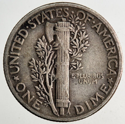 1945 US USA Mercury One Dime Silver Coin | Fine Collectable Grade