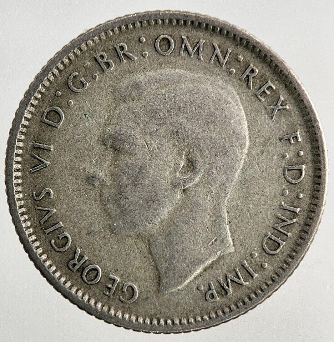1946 Australia Sixpence Silver Coin | Fine Collectable Grade