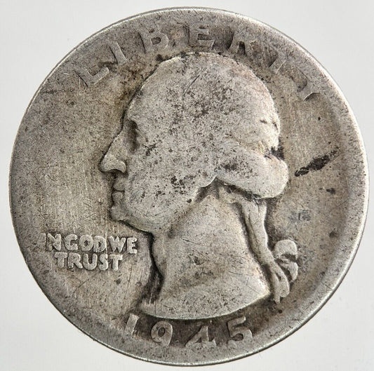 1945 US USA Quarter Dollar Silver Coin | Collectable Grade