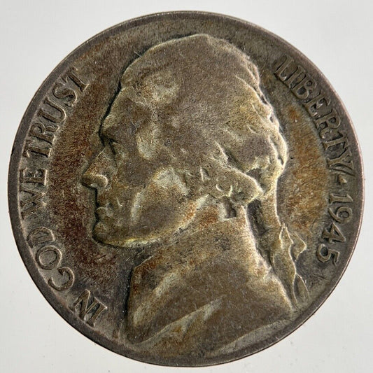 1945 US USA Jefferson Silver War Nickel 5 Cents Coin | Collectable Grade
