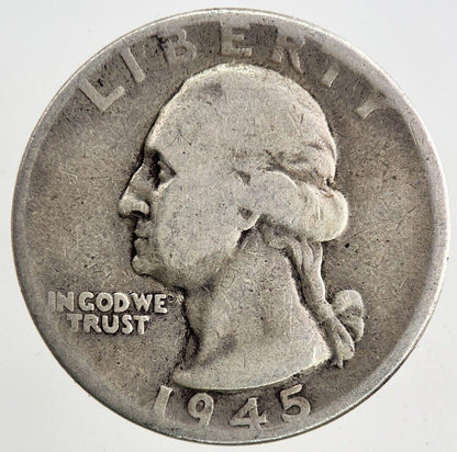 1945 US USA Quarter Dollar Silver Coin | Collectable Grade