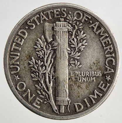 1945 US USA Mercury One Dime Silver Coin | Fine Collectable Grade