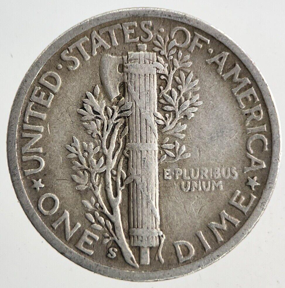 1945-S US USA Mercury Dime Silver Coin | Very High Grade