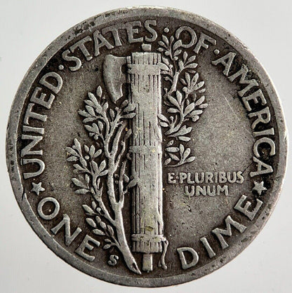 1945-S US USA Mercury Dime Silver Coin | Fine Collectable Grade