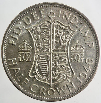 1946 George VI Half-Crown Silver Coin | Very High Grade